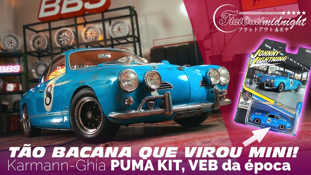 Este Karmann-Ghia 1966 VEB Puma Kit VIROU MINIATURA OFICIAL Johnny Lightning! Como isso aconteceu?
