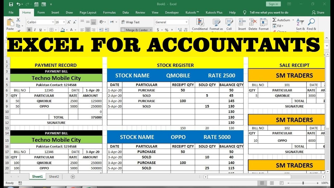 free excel training for accountants