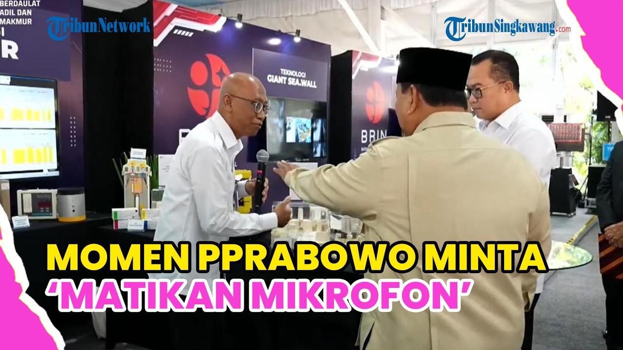 ILMUWAN BRIN LAPOR KE PRABOWO SOAL NUKLIR, LALU MIKROFON DIMATIKAN