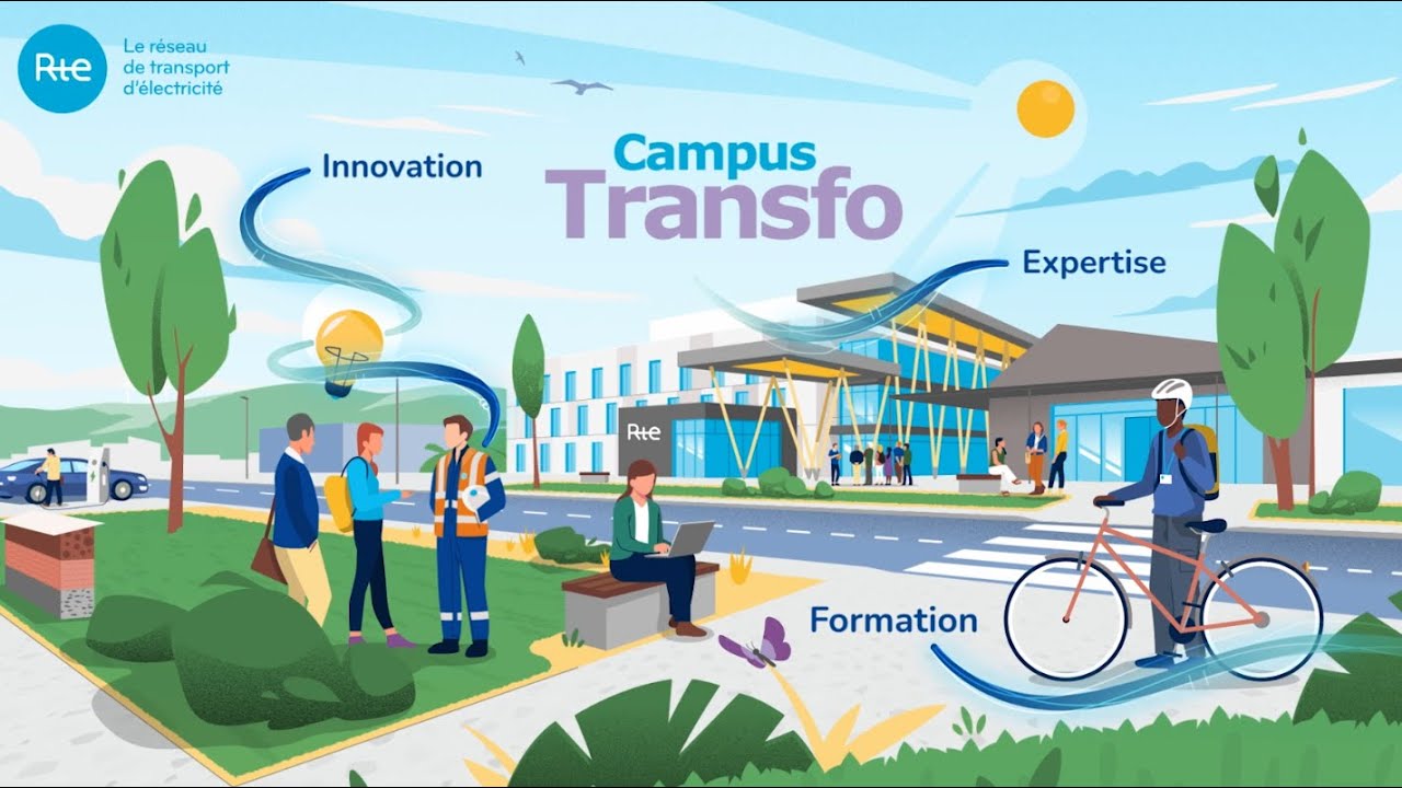 Campus Transfo : le centre de formation, d'innovation et d'expertise de RTE, à Jonage
