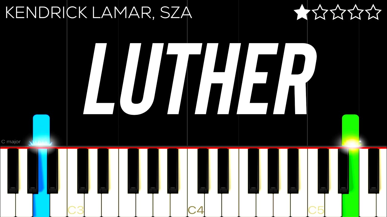 Kendrick Lamar, SZA - Luther | EASY Piano Tutorial