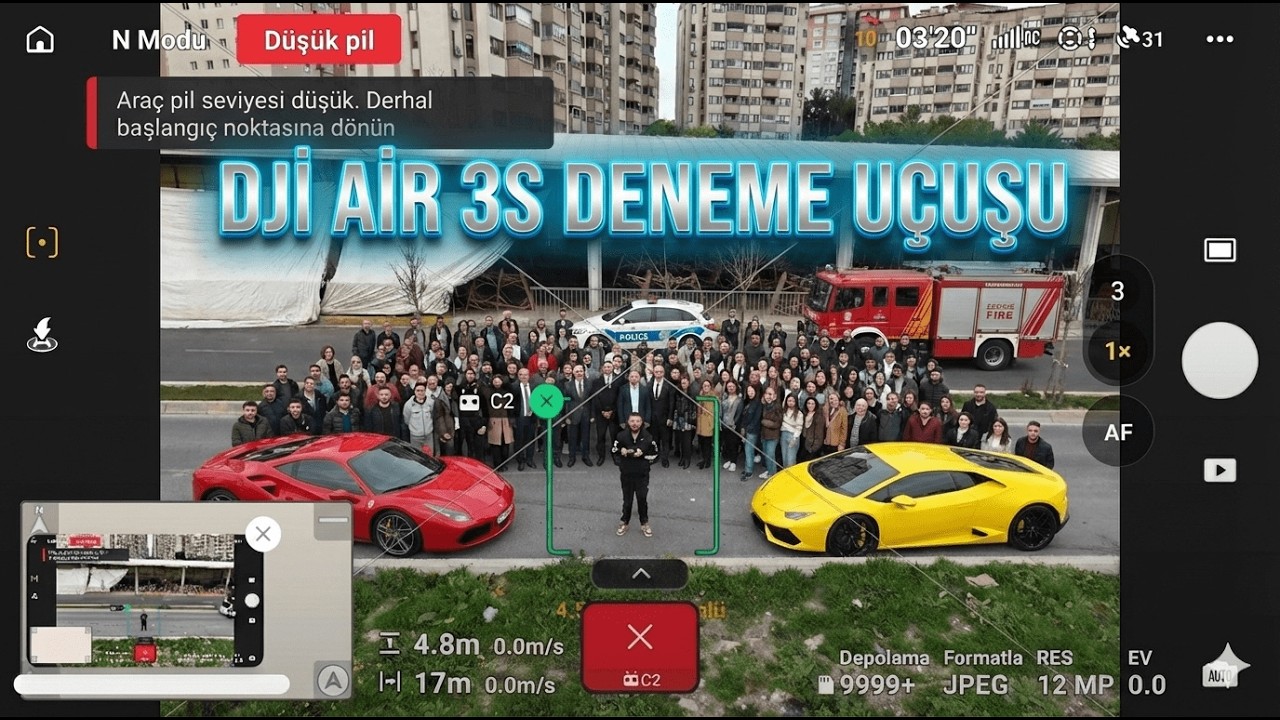 DJİ AİR 3S DENEME UÇUŞU