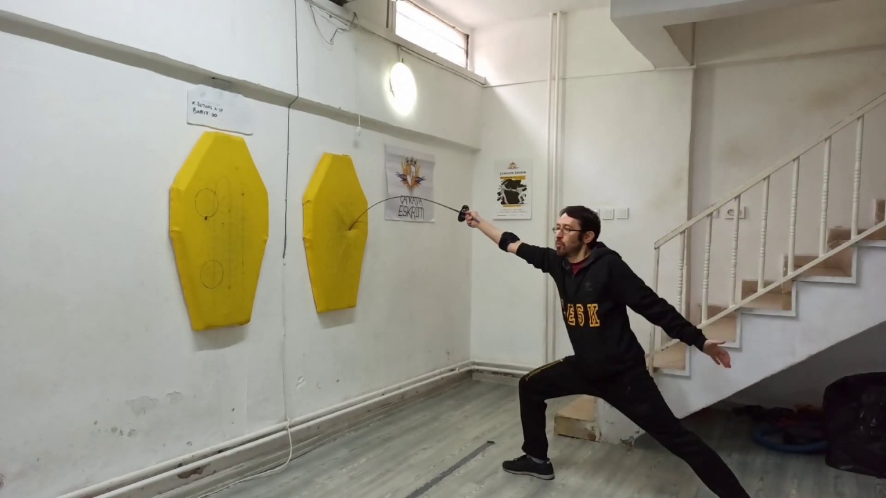 Eskrim Flöre Hedef Antrenmanı Fencing Foil Training 1