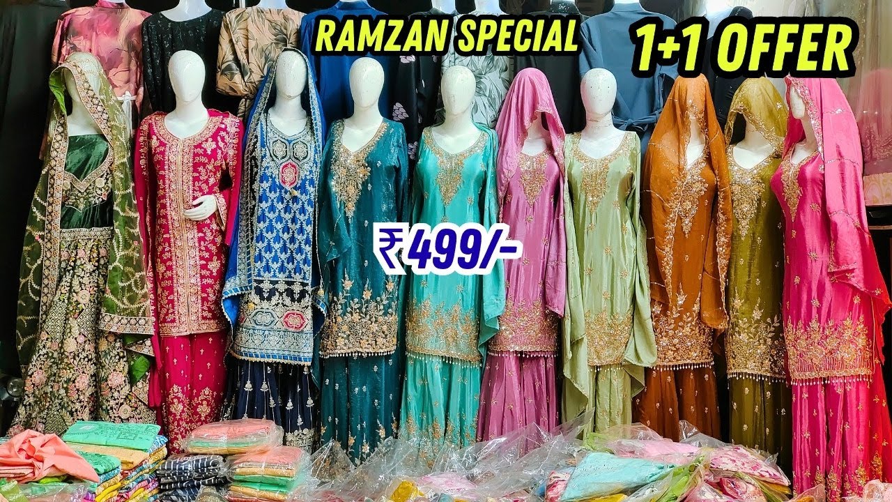 1+1❤️Fancy Suits Trending Wedding Sarees Tolichowki Hyderabad Shopping