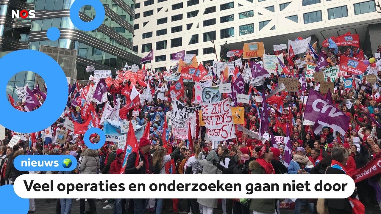 Grote staking van mensen die in ziekenhuizen werken