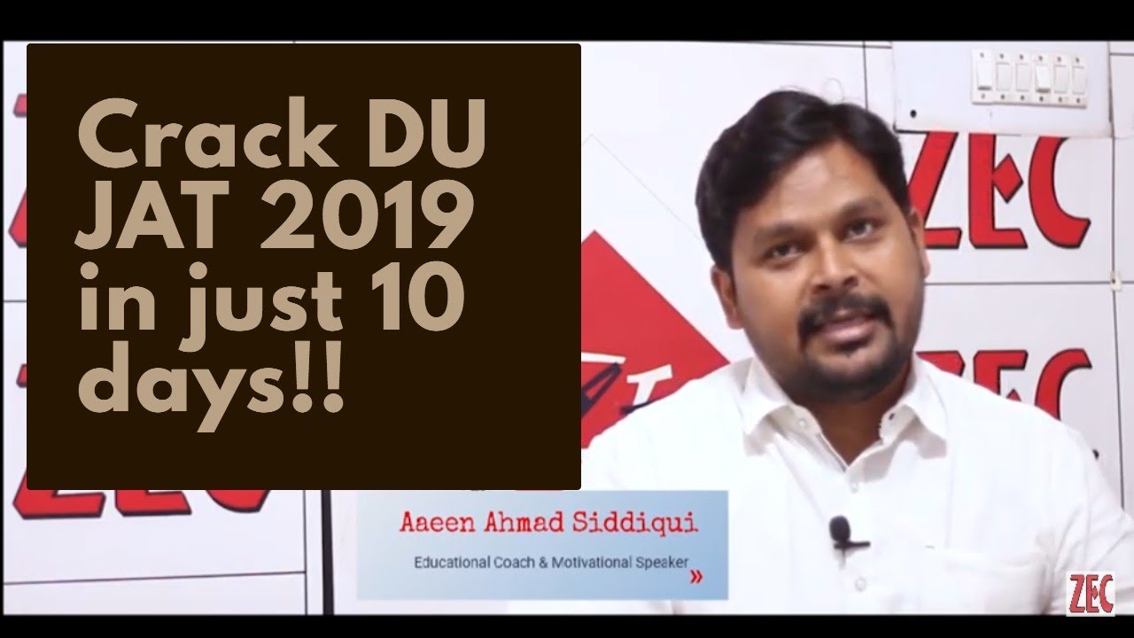 Crack DU JAT 2019 in just 10 days!! Best trick for preparation of DU JAT 2019