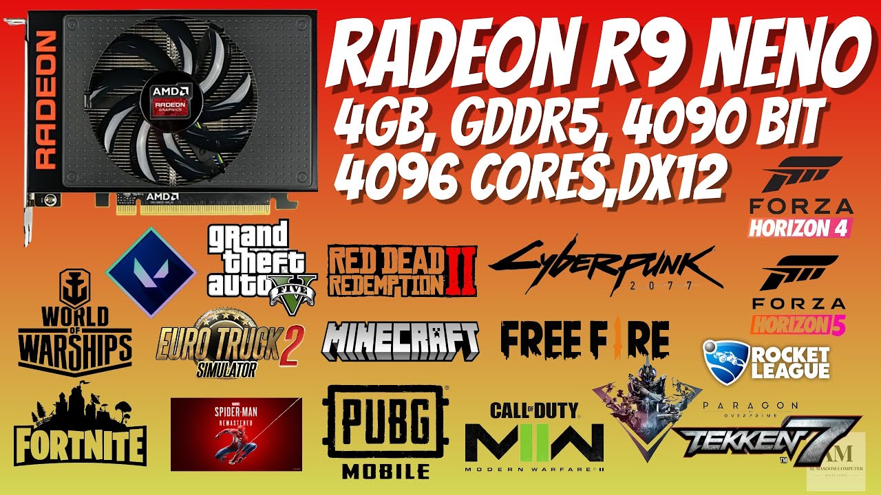 AMD RADEON R9 NENO [ 4GB, GDDR5, 4096 BIT, 4096 CORES, DX12 ] [ GAMEPLAY2023, BENCHMARK ]