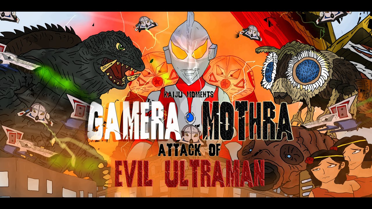 Gamera Mothra attack of evil Ultraman KAIJU MOMENTS # 31