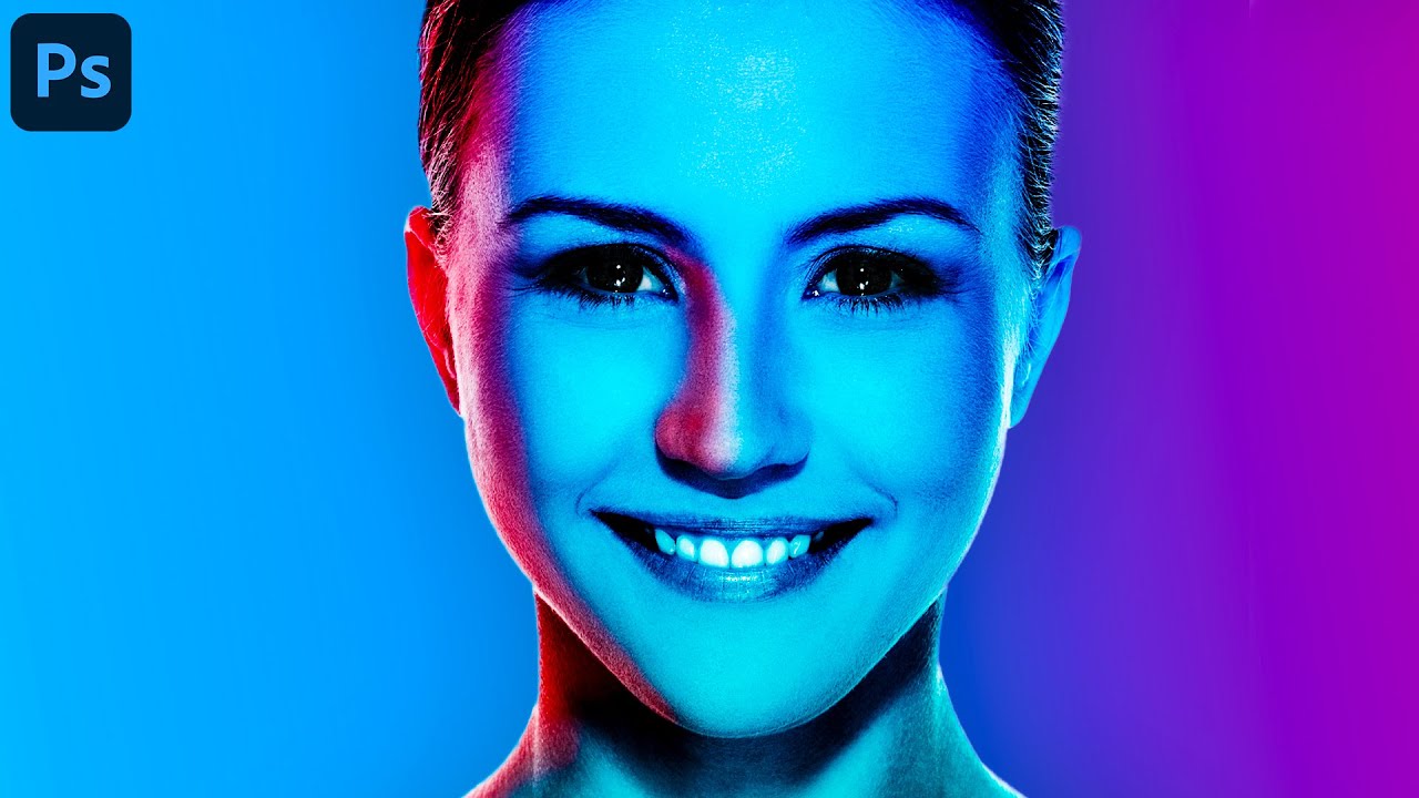 Professional Dual light Neon Photo Editing in Photoshop. iLLPHOCORPHICS