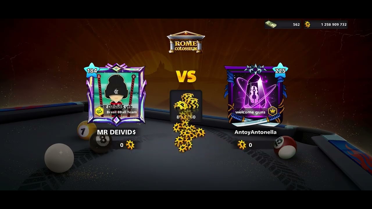 #8ballpool jogando em Roma,Berlin to pegando muito hacker 