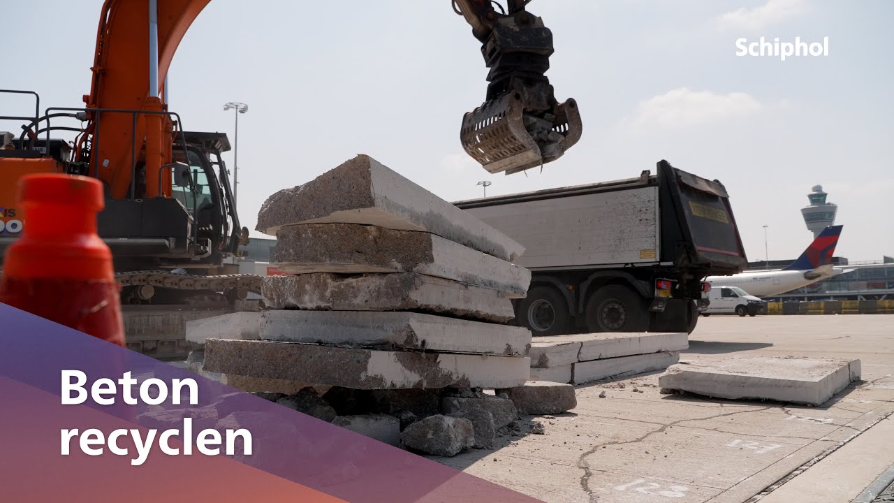 Nieuwe bestemming voor ons oude beton op Schiphol