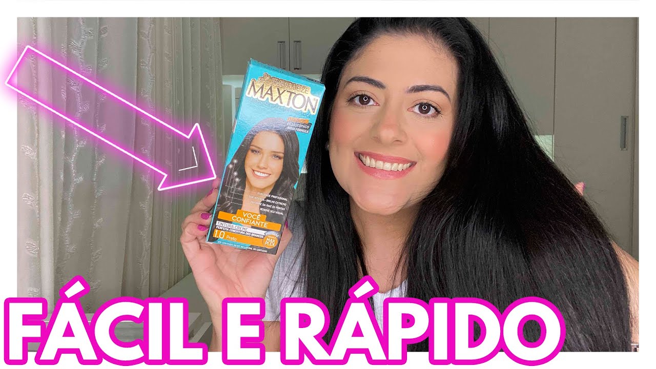 Como fazer Retoque de Raiz com Maxton Cor 1.0 Preto Embelleze | Como usar em casa, rápido e fácil!