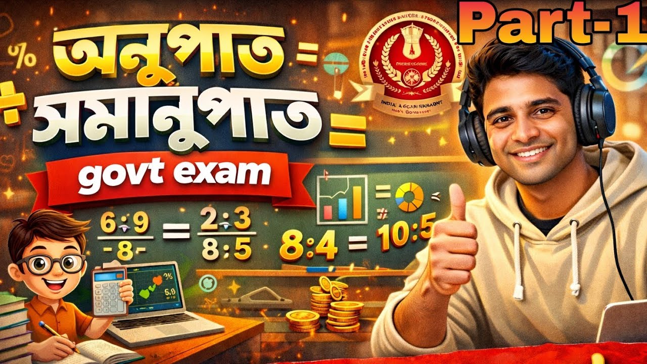 Ratio and Proportion Tricks Part-1| অনুপাত সমানুপাত অংক ক্লাস |Anupat Samanupat | SSC GD Railway WBP