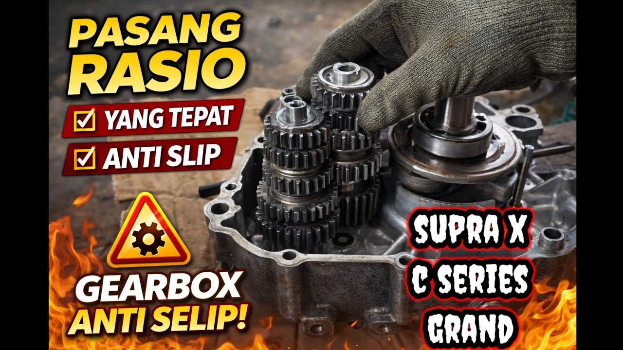 🔥 Cara Tepat Pasang Rasio Honda Supra X & Grand C Series | Banyak Yang Salah!