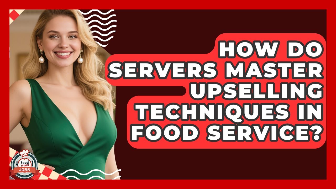 How Do Servers Master Upselling Techniques In Food Service? - Food Service Jobs