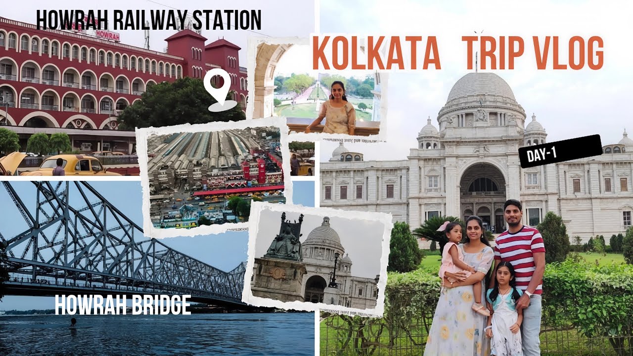Kolkata trip -day 1 #travel #travelvlog #kolkata #howrahbridge 
