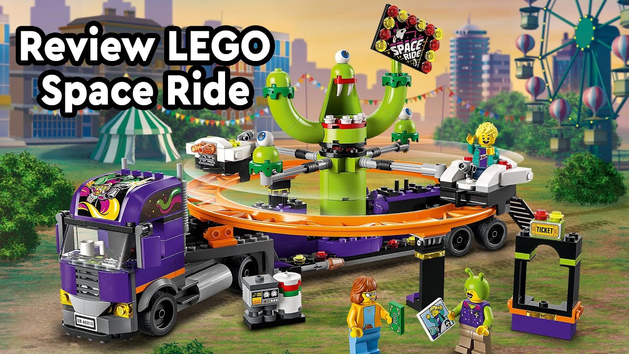 Review LEGO 60313 Ruimtereis Pretwagen - leuk bij de 10303 Loop Coaster
