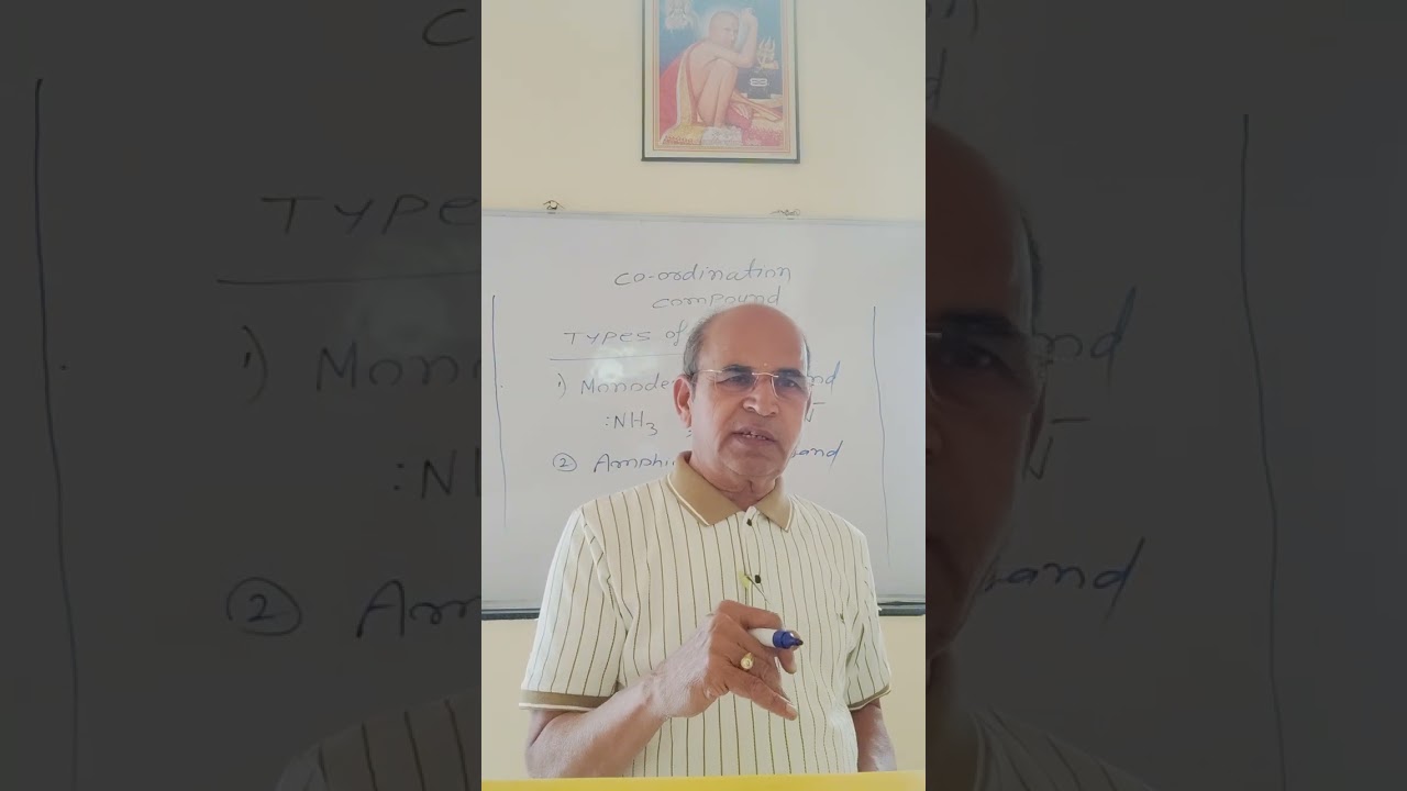 Coordination chemistry, types of ligand