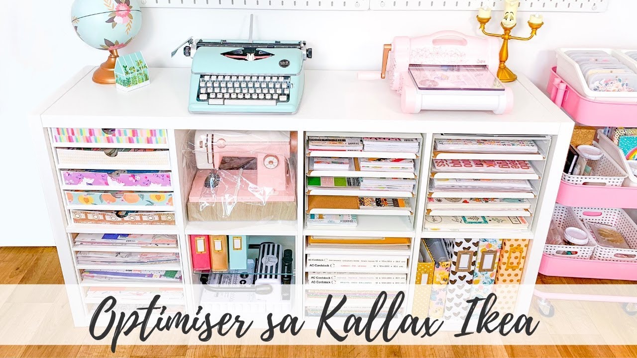 JE VOUS PRÉSENTE MES RANGEMENTS KALLAX - SCRAPROOM TOUR #1