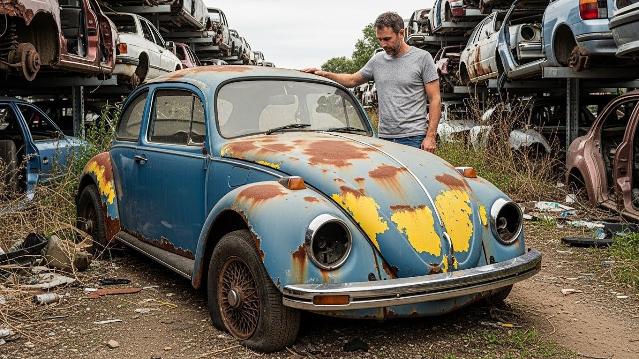 ASMR Car Restoration |  BLUE Volkswagen Beetle (1970) Full Rebuild from Abandoned Condition