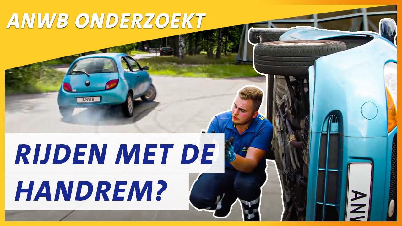 Kan je rijden met een GEBLOKKEERDE HANDREM? | Wegenwacht Onderzoekt