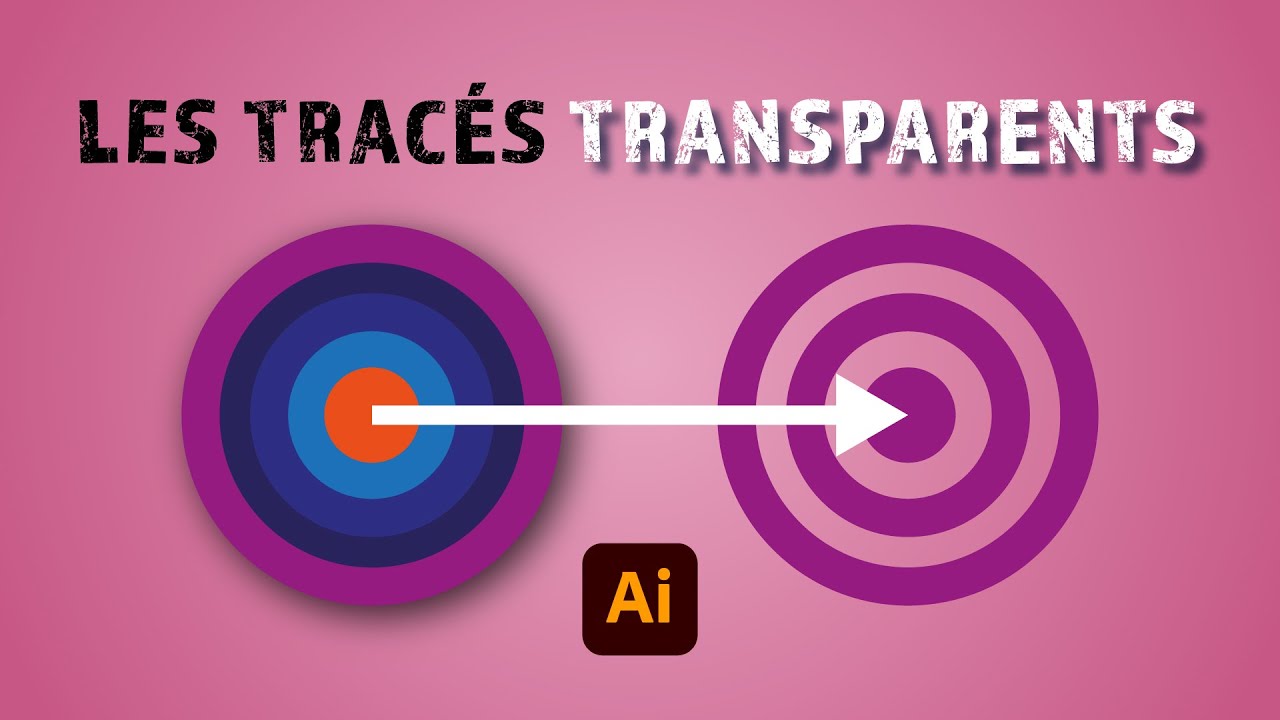 Comment fonctionnent les tracés transparents dans Illustrator