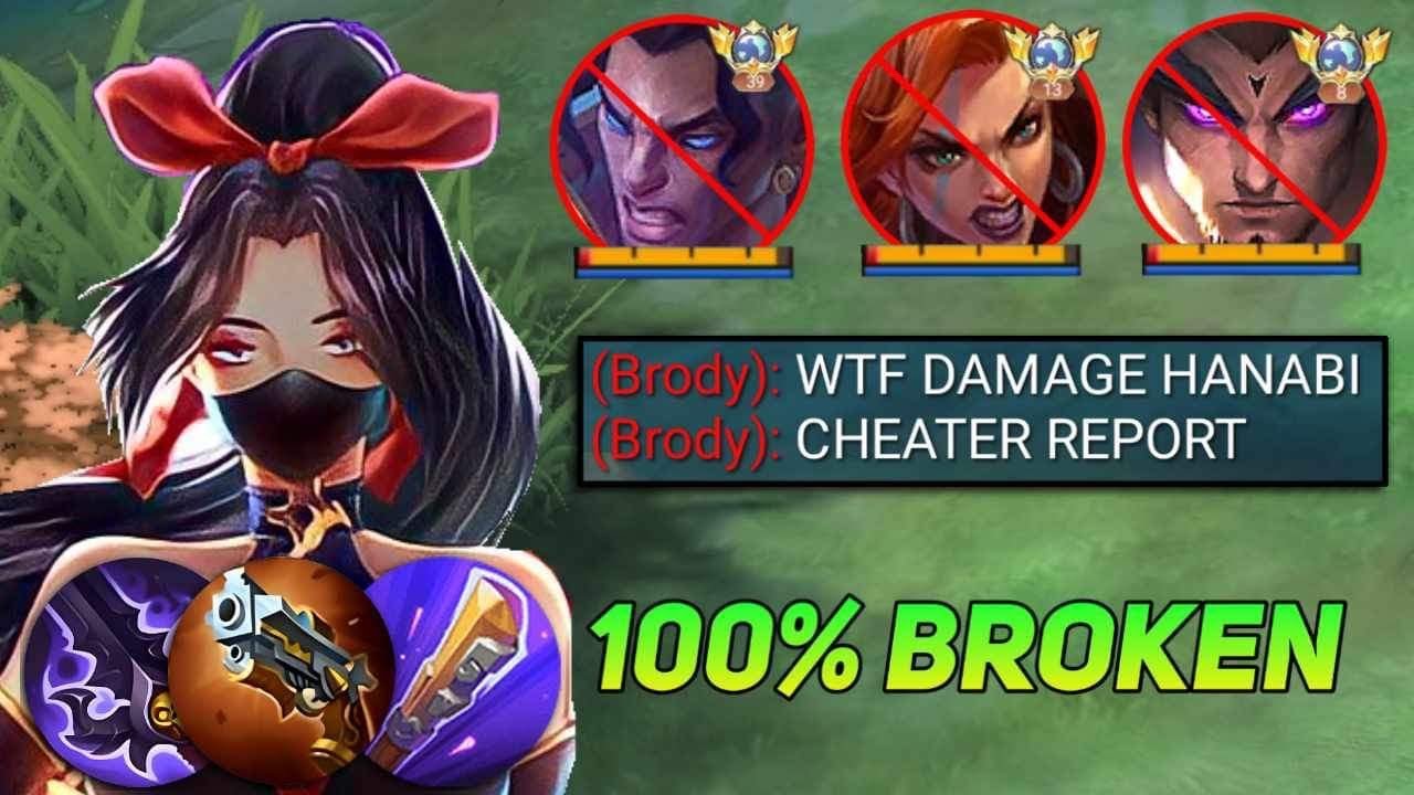 HANABI NEW ABNORMAL BURST DAMAGE BUILD!🔥 (100% BROKEN!) HANABI BEST BUILD AND EMBLEM FOR 2024!