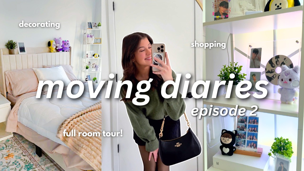 moving diaries episode 2 | decorating, shopping, crashing out over furniture, full room tour*