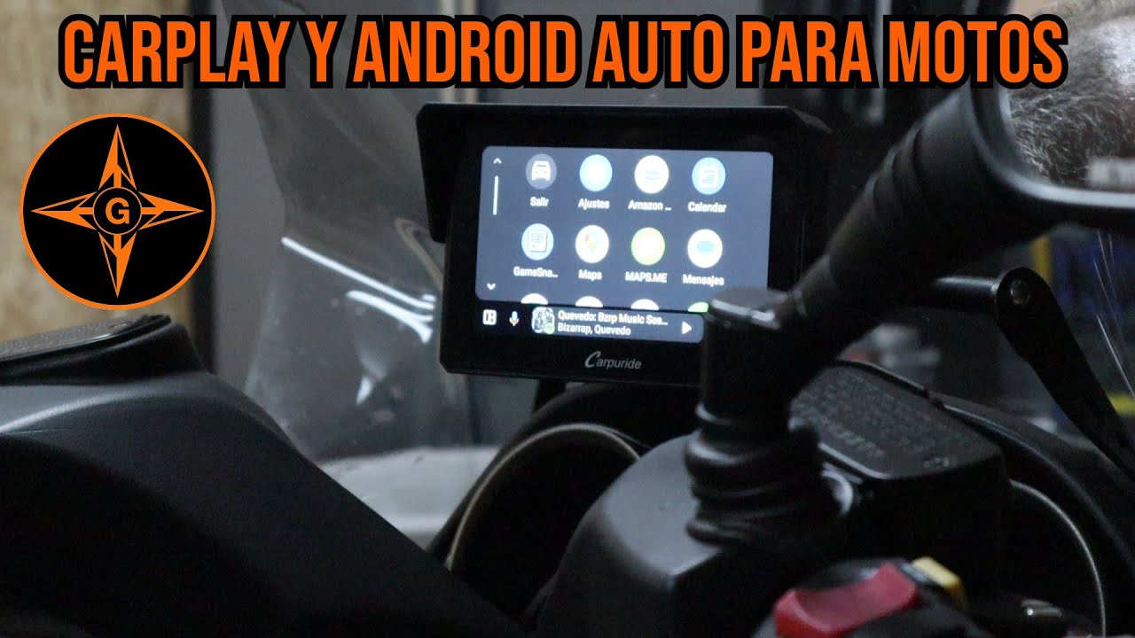 ANDROID AUTO Y APPLE CARPLAY  PARA MOTO CON CARPURIDE W502 / GINESSOT