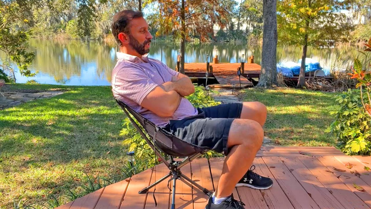 TCEK Portable Chair - Outdoor Swivel Camping Chair