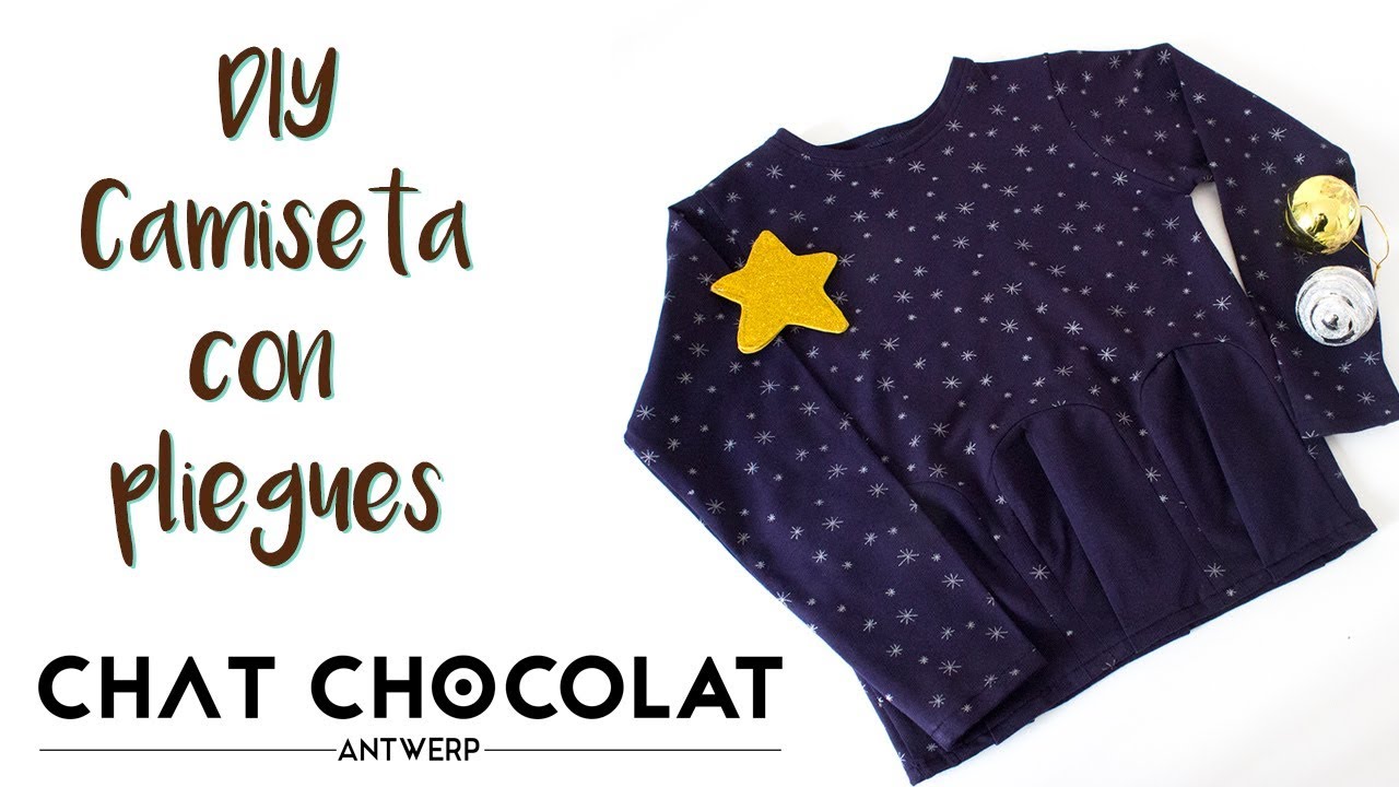 DIY - Camiseta con pliegues y tela de Chat Chocolat | MANNEKEN