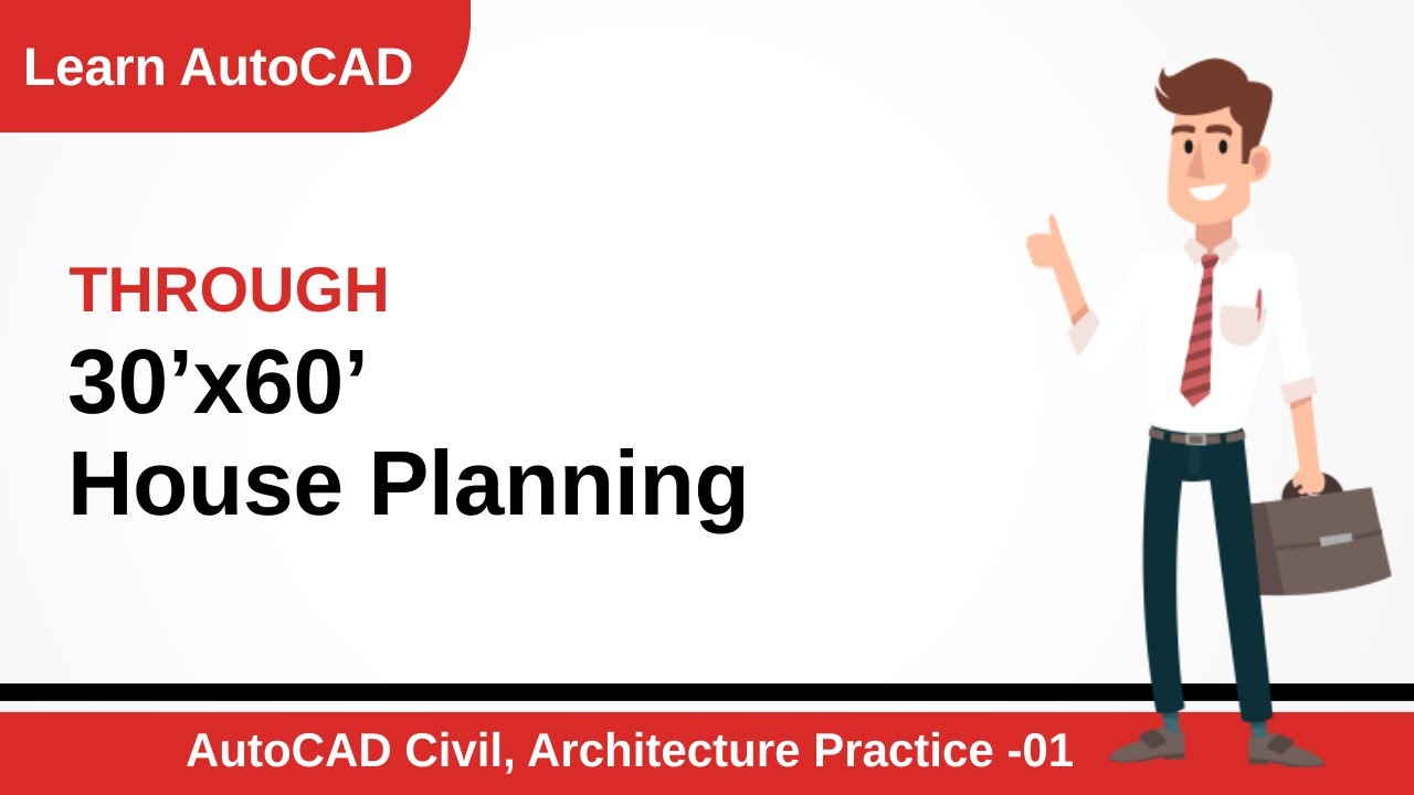 30'60' House Planning in AutoCAD