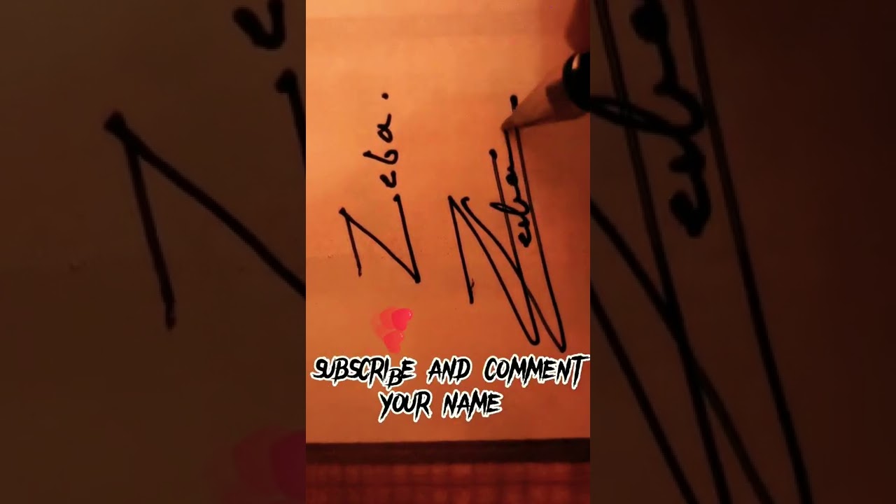 signature name of zeba 