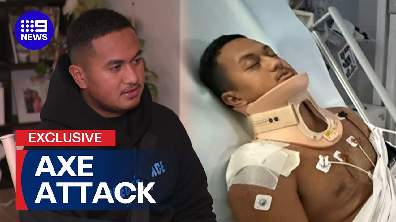 Tradie's axe attack nightmare in road rage nightmare | 9 News Australia