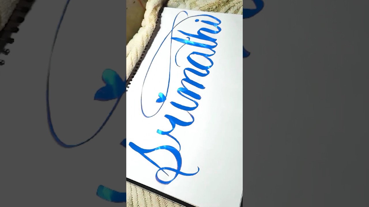 Srimathi Calligraphy #shorts #handlettering #lettering #Calligraphy  #shortvideo