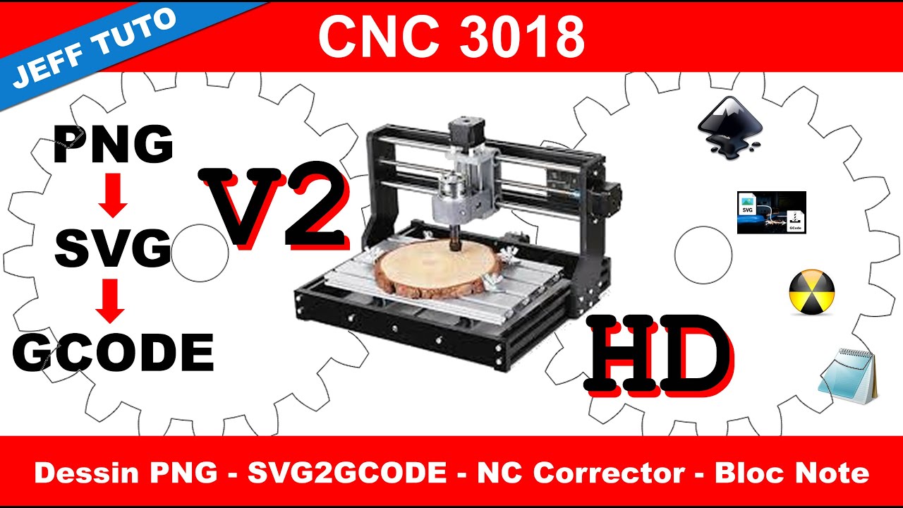 Tuto V2  - Transformer fichier image PNG/JPG en SVG puis en GCode (NC) en logiciels Open Source