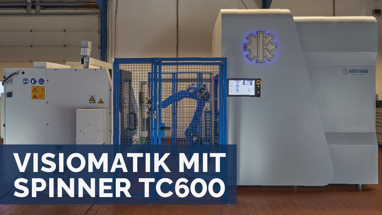 Visiomatik (Roboterzelle) an einer Spinner Drehmaschine TC600
