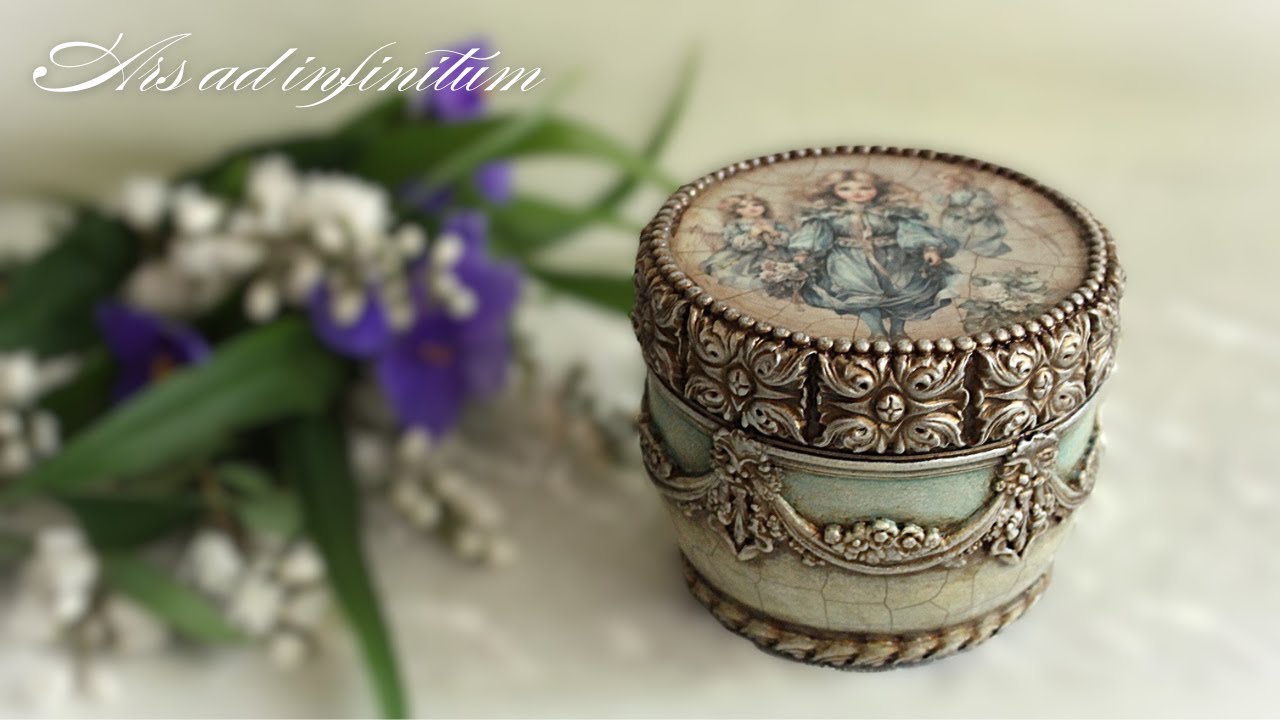 Recycling a cream box. / Recykling pudełka po kremie. Decoupage tutorial.