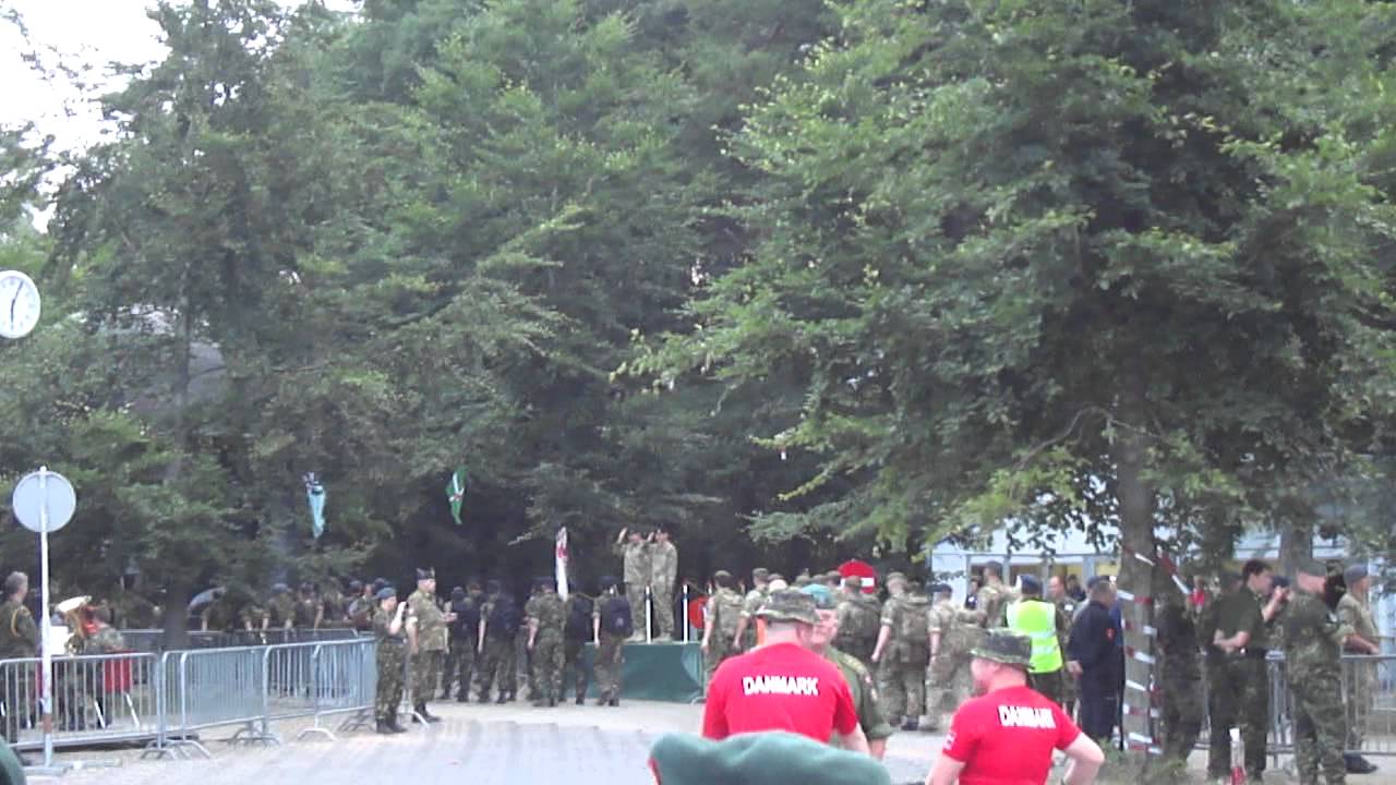 British Contingent marching out of Heumensoord, day 2, 2013