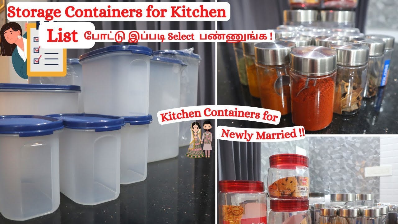 Storage Containers for the New Kitchen | How to Select Basic Kitchen Containers | Kitchen Containers
