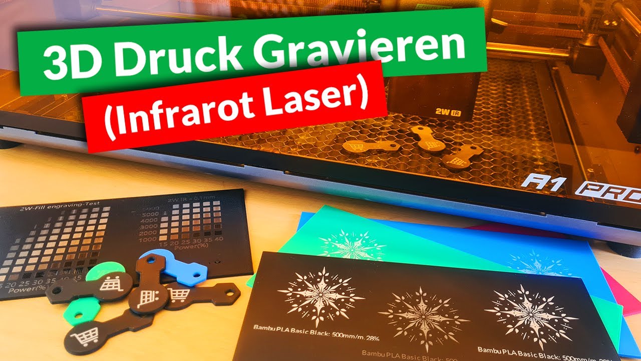 3D-Druck mit dem Laser markieren? So geht’s! | Creality Falcon A1 Pro IR Laser