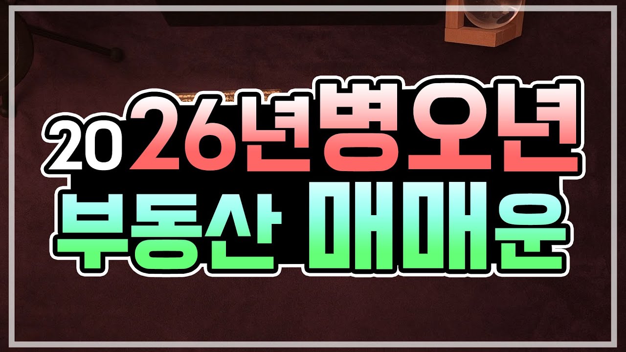 [타로카드] 2026년 병오년, 부동산 매매운🍀