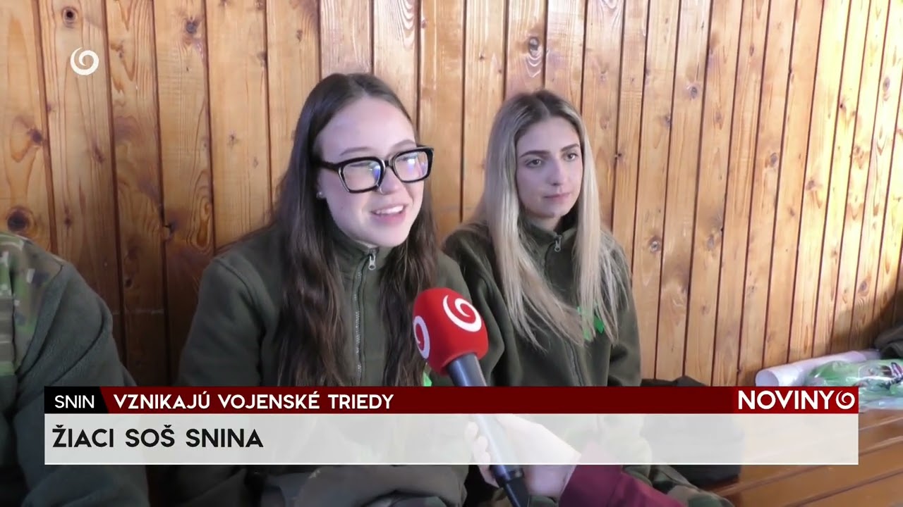 SOS Snina - Vznikajú vojenské triedy  - TV JOJ