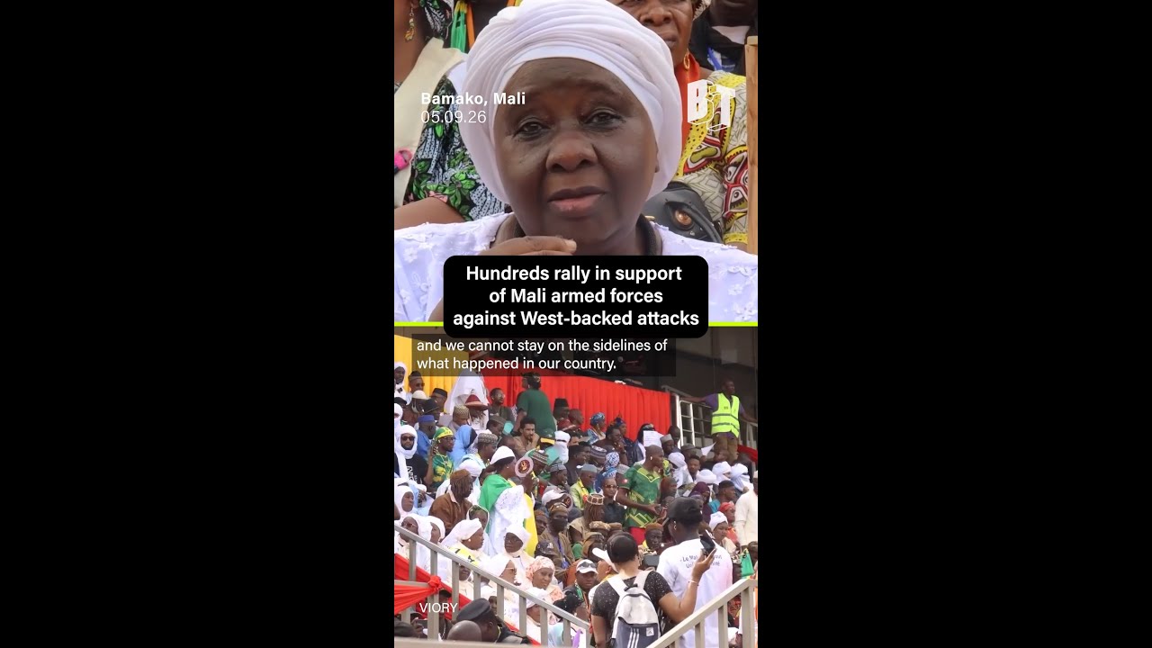 Hundreds rally in support  of Mali armed forces against West-backed attacks