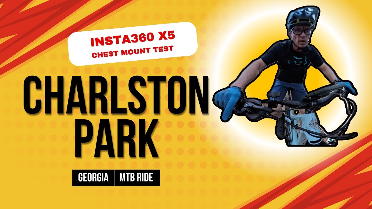 Charleston Park MTB Riding Lake Lanier | First Ride with Insta360 X5 Chest Mount Subtitles