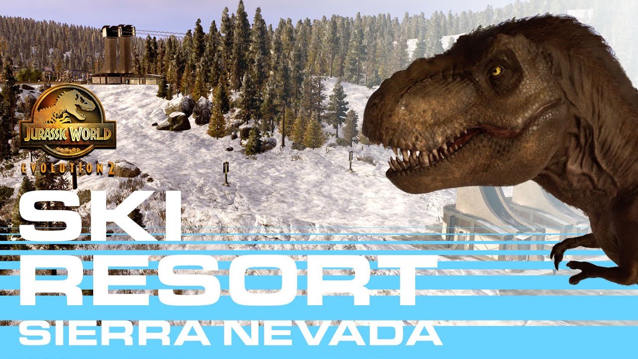 Sierra Nevada Ski Resort Speedbuild Part 1 | Jurassic World Evolution 2 Sandbox Park