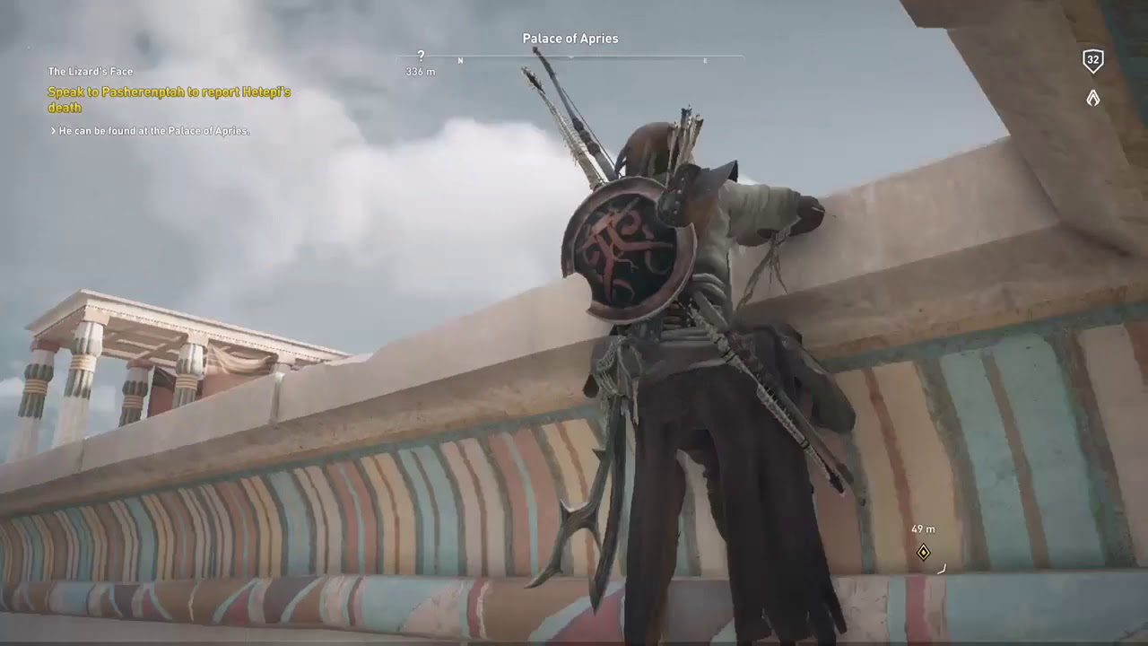 Assassin's Creed Origins - The Lizard's Face - How to Complete the End of The Main Quest