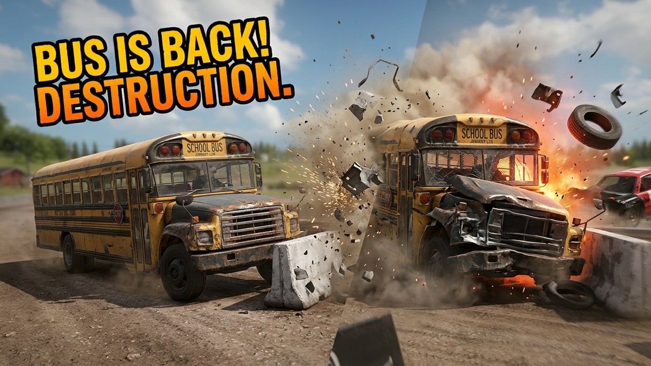 wreckfest update the bus returns to DESTROY