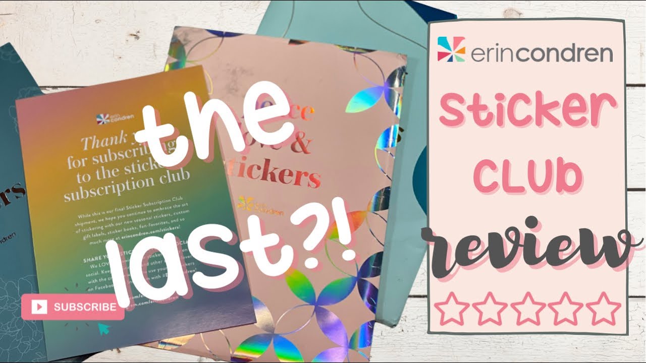 THE LAST EC Sticker Club Subscription! WHAT?! | Review & Sadness #ecstickerclub