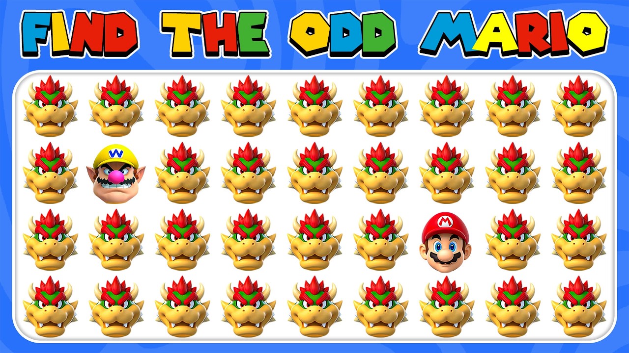 Find the ODD One Out – Super Mario Edition 🌟🍄⭐ | 40 Levels | Quiz Bunny